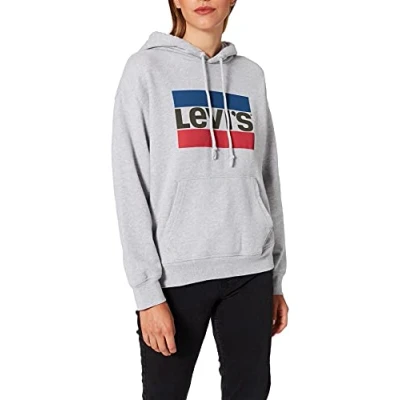 Imagen de Levi&#039;s Graphic Standard, Sudadera Mujer, Logo Starstruck Heather Grey, M