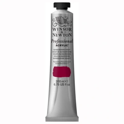 Imagen de Winsor &amp; Newton Professional Pintura acrílica, tubo 200 ml, color violeta Quinacridona