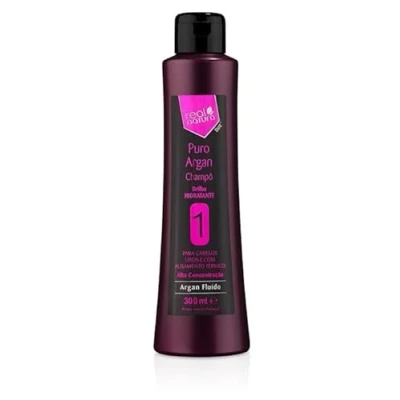 Imagen de Real Natura Champú Sin Sal Puro Argan Hidratación Profunda Fórmula Enriquecido con Aceite de Argán Fragancia Duradera Para Todo Tipo Cabello 300ml
