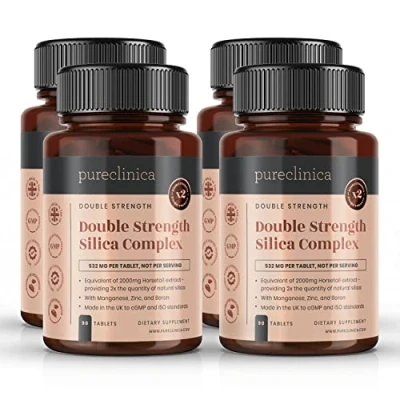 Imagen de Title: Compuesto de Silicio Potencia Doble ¡suministro 12 meses! (500mg extracto Cola Caballo x 360 comprimidos)
