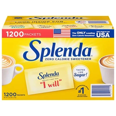 Imagen de Splenda No Calorie Sweetener Value Pack, 1200 Individual Packets 2.56 lbs