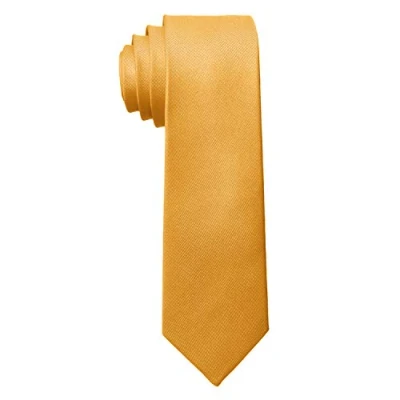 Imagen de MASADA Corbata para Hombre elaborada a mano y con gran esmero 6 cm de ancho Amarillo ocre