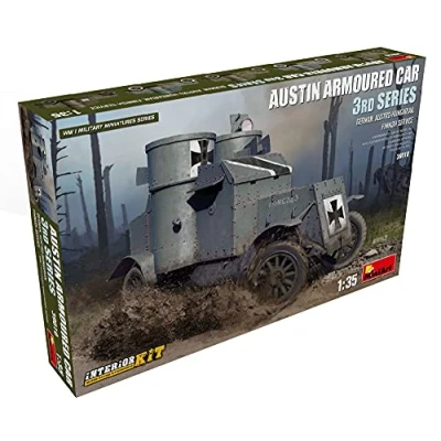 Imagen de Mini Art 39010 1:35 Austin Spähpanzer 3Ser. DT. Inter. Reproducción fiel, modelismo, kit de plástico, bricolaje, ocio, pegado, modelos, para ensamblar, sin pintar