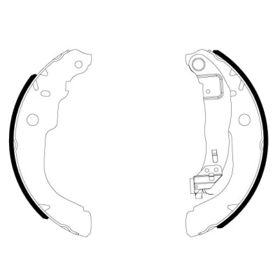 Imagen de TEXTAR 91084300 Zapatas de freno 228,4 42 con palanca mano sin accesorios CITROËN: C4 II Cactus, C Elysée Berlina, C3