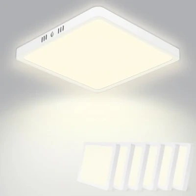 Imagen de Seruno X Plafon LED Techo 18W 1800LM, IP44 Lámpara Delgada 4500K Blanco Neutro 6 Pack