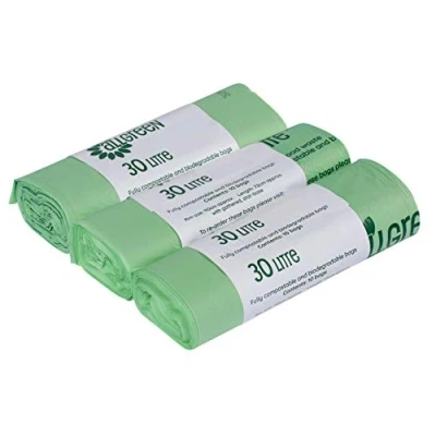 Imagen de All Green 30L 3 compostables, 30 Bolsas de Basura, Kunststoff, Verde, 1 Count (Pack of 3),