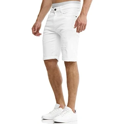 Imagen de Indicode Jeans CUBA Caden Shorts vaqueros offwhite, Hombre, Talla: 3XL, Off white