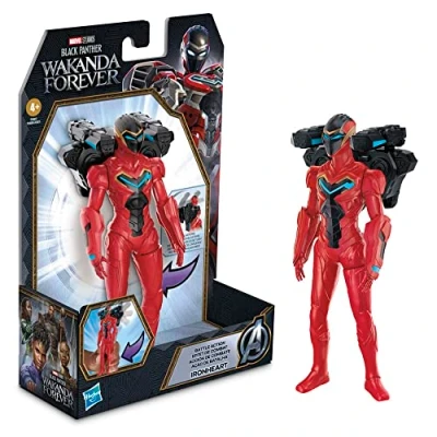 Imagen de Marvel Studios&#039; Black Panther Wakanda Forever Battle Action Ironheart, Figura de acción 6 Pulgadas, Juguete para niños a Partir 4 años