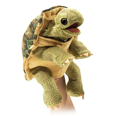 Imagen de Folkmanis Standing Tortoise Hand Puppet 3156 Multi Coloured
