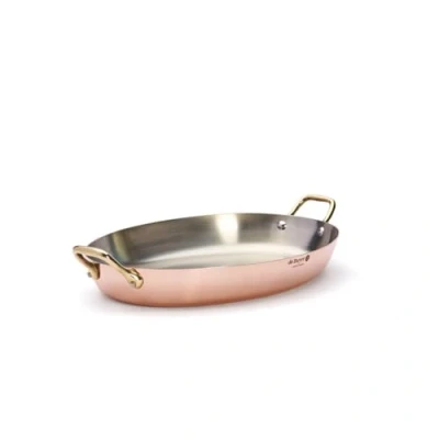 Imagen de De Buyer, BANDEJA COBRE/ACERO OVALADA 2 ASAS 36 CM,43 x 26,4 7,5 cm 6451.36