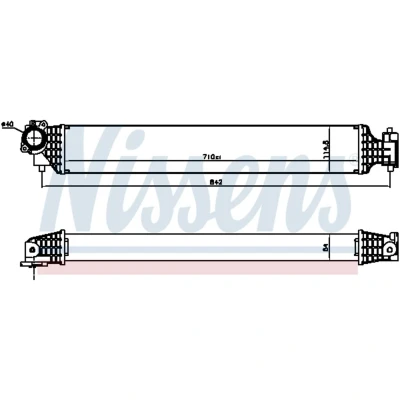 Imagen de NISSENS 961527 Intercooler