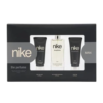 Imagen de NIKE The Perfume Man, Estuche de Regalo Hombre, Colonia 75 ml + After Shave Gel Baño ml, Eau Toilette Natural y Masculino, Aromática Amaderada, Fragancia Intensa, Juvenil Duradera