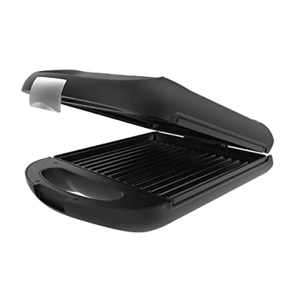 Imagen de Cecotec Sandwichera Rock&#039;nToast Family Grill. 1500 W, Placa Grill, Revestimiento Antiadherente, Sistema giratorio 180º, Rapidez de Calentamiento, Acabados en Acero Inoxidable