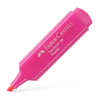 Imagen de Faber Castell 154654 Caja con 10 Marcadores Fluorescentes Tonos Pastel Textliner 46 Rosa
