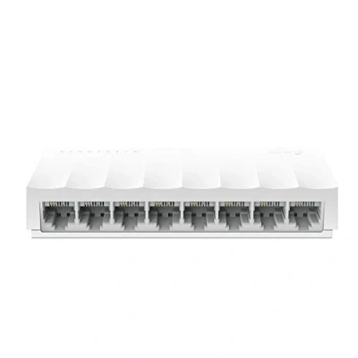 Imagen de TP Link LS1008 Switch Fast Ethernet de 8 Puertos (10/100 Mbps) Red Escritorio, Hub Ethernet, Conecta y Reproduce, sin Ventilador, no gestionado, Blanco