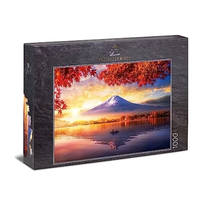 Imagen de Ulmer Puzzleschmiede Puzzle Fujijama: de 1000 Piezas el Monte Fujijama en Reflejo del Lago Kawaguchiko