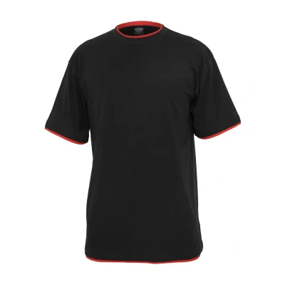 Imagen de Urban Classics Camiseta básica, Hombre, Talla: 5XL, Black/red