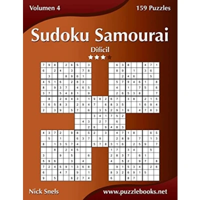 Imagen de Sudoku Samurai Difícil Volumen 4 159 Puzzles