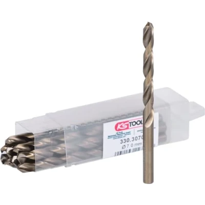 Imagen de KS TOOLS 330.3070 Taladro espiral para metal 109, 69 130 corte a derecha Metal, Madera, Plástico, Acero rápido