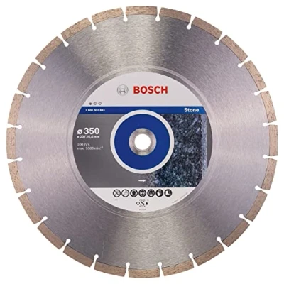 Imagen de Bosch Professional 1 x Disco Tronzador de Diamante Standard for Stone, para Hormigón, Piedra, Granito, Ø 350 20/25.40 3.1 10 mm, Accesorios Sierras Mesa, a Gasolina