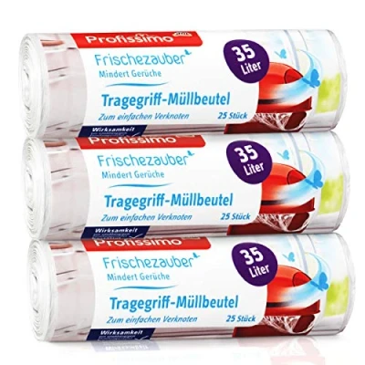 Imagen de Gut &amp; Günstig trgegriff Bolsas de basura 25 L (30 unidades, 3 resistentes al desgarro y a los líquidos, x 30 unidades)