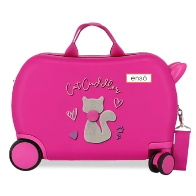 Imagen de Enso Cat Cuddler Maleta Infantil Rosa 45x31x20 cms Rígida ABS 24,6L 1,8 kgs 4 Ruedas Equipaje Mano