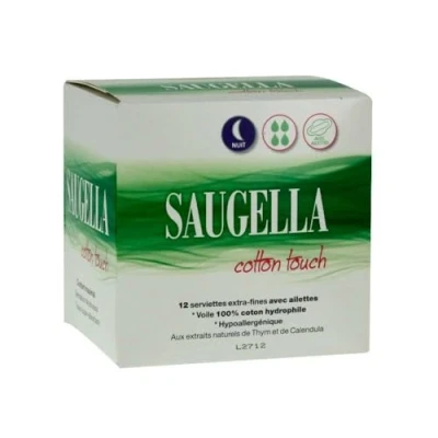 Imagen de Rottapharm Saugella cotton touch serviettes nuit x12