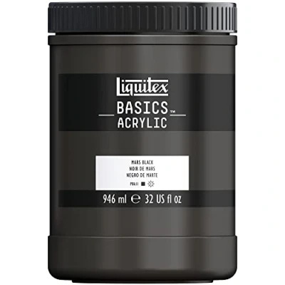 Imagen de Liquitex Basic Acrylic Tubo De Pintura Acrílica, 946 ML, Negro (Negro Marte Nuevo)
