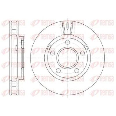 Imagen de REMSA 6581.10 Disco de freno Eje delantero 278, 278 32 5 ventilado OPEL: Sintra, CHEVROLET: Trans Sport