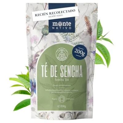 Imagen de Te Verde Sencha Monte Nativo (200g) Té Hojas de secas asiático Regalo primera Calidad