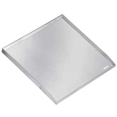 Imagen de BBQ Toro plancha de acero inoxidable, 40 x 41,5 cm, para barbacoa, rectangular, universal y maciza, bandeja barbacoa carbón vegetal gas, accesorio sartén,