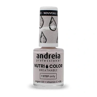 Imagen de Andreia Professional NutriColor Esmalte de Uñas Vegano con Nutrientes 100% Natural Laca Transpirable y Amigable Color NC4 Purple 10,5ml