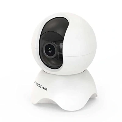 Imagen de Foscam X5 Cámara de vigilancia (5 Mpx, Wi Fi, inclinable y giratoria), Blanco, 83 x 76 114 mm