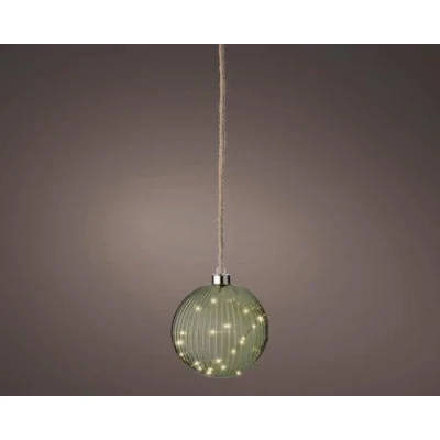 Imagen de Lumineo Bola LED Verde Blanco Cálido 14cm