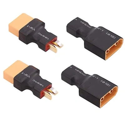 Imagen de Onpro Yiqigou 2 Pares Deans T Tipo Macho Hembra Enchufe Conector a XT90 convertidor Adaptador