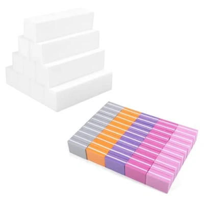 Imagen de Bloque Pulidor de uñas,uffer Uñas Cuadrado Esponja Lima para Salones Manicura, Diy Nail Art en Casa(60pcs)