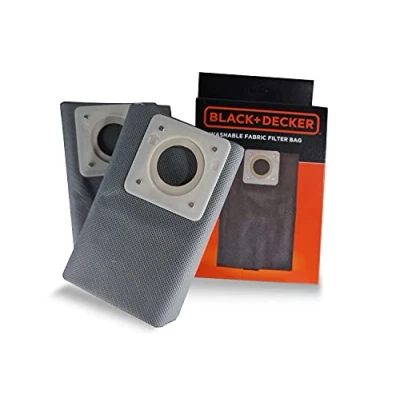 Imagen de Black+Decker Bolsas de filtro tela 15L para aspiradores sólidos y líquidos