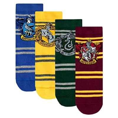 Imagen de Harry Potter Calcetines Paquete de 4 para Niños Hogwarts Multicolor 37/40