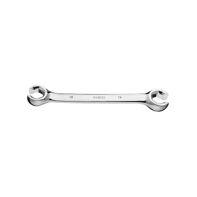 Imagen de NEO TOOLS 09 149 Llaves tubería de frenos 13x14 cromado mate Acero cromo vanadio