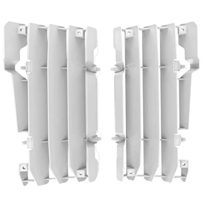 Imagen de Polisport 8454400002 Juego de Protectores radiador Fabricado en Polipropileno Resistente y Duradero sin herrajes Compatible con Motocicletas Beta RR Color Blanco