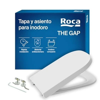 Imagen de Roca A80173000B Asiento y Tapa Supralit®, The Gap Square Compacto, Blanco