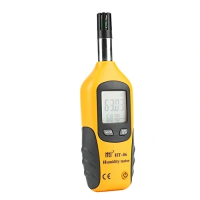 Imagen de HT 86 Medidor Digital de Humedad y Temperatura. Termómetro e higrómetro multifunción, con Bulbo húmedo/Punto rocío, para Uso Diario Industray