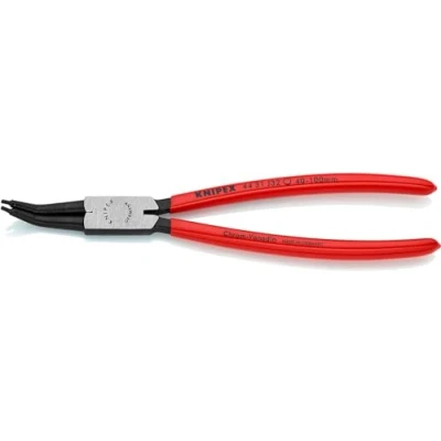Imagen de Knipex Alicate para arandelas interiores en taladros ángulo de 45 negro atramentado, recubiertos plástico 225 mm 44 31 J32