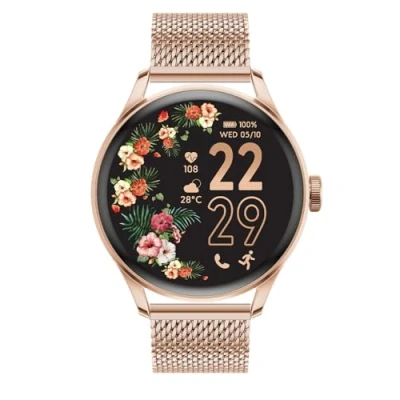 Imagen de ICE WATCH smart 2.0 Reloj redondo conectado de señora en oro rosa con pulsera metal 023394 (1.20 pulgadas)
