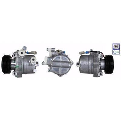 Imagen de ELSTOCK 51 1147 Compresor de Aire Acondicionado PAG 46 YF R134a, R1234yf sin interruptor, válvulas con juntas OPEL: Mokka / X, Adam