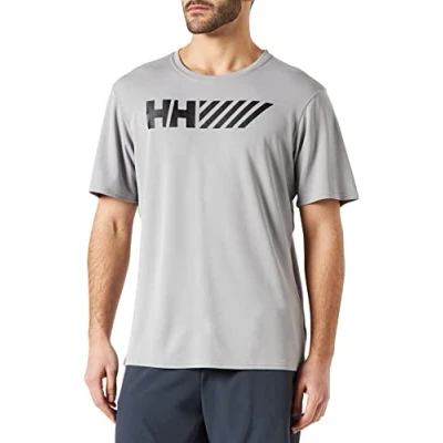 Imagen de Helly Hansen LIFA Tech Graphic Tshirt, Camiseta de Tenis, Color 841 Alloy, Talla S