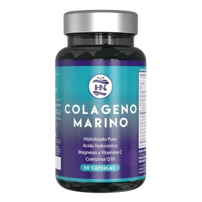 Imagen de Colageno Marino Hidrolizado 744mg 50 Capsulas con Magnesio y Acido Hialuronico, Vitamina C, Zinc, Coenzima Q10 Marine Collagen para Articulaciones, Huesos, Piel, Cabello Uñas
