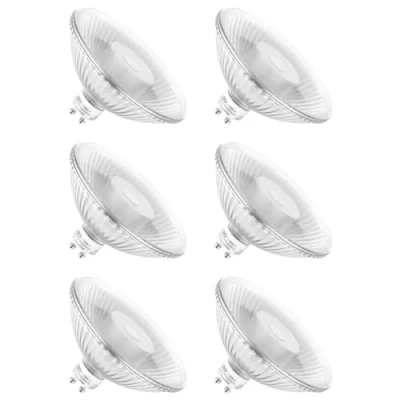 Imagen de NCC Licht QPAR111 Juego de 6 bombillas LED reflectoras (6,5 W, GU10, 465 lm, luz blanca cálida, 2700 K, 24)
