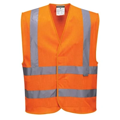 Imagen de Portwest Chaleco Meshair, Con Bandas Y Tirantes, Tamaño: 4X/5X, Color: Naranja, C370ORR4X/5X