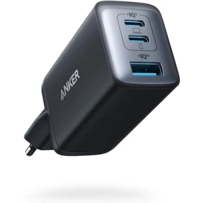 Imagen de Cargador USB C Anker 735 (Nano II 65W), Rápido de Pared Compacto 3 Puertos PPS para MacBook Pro/Air, iPad Pro, Galaxy S20/S10, DELL XPS 13, Note 20/10+, iPhone 16/15/14, Pixel, etc.